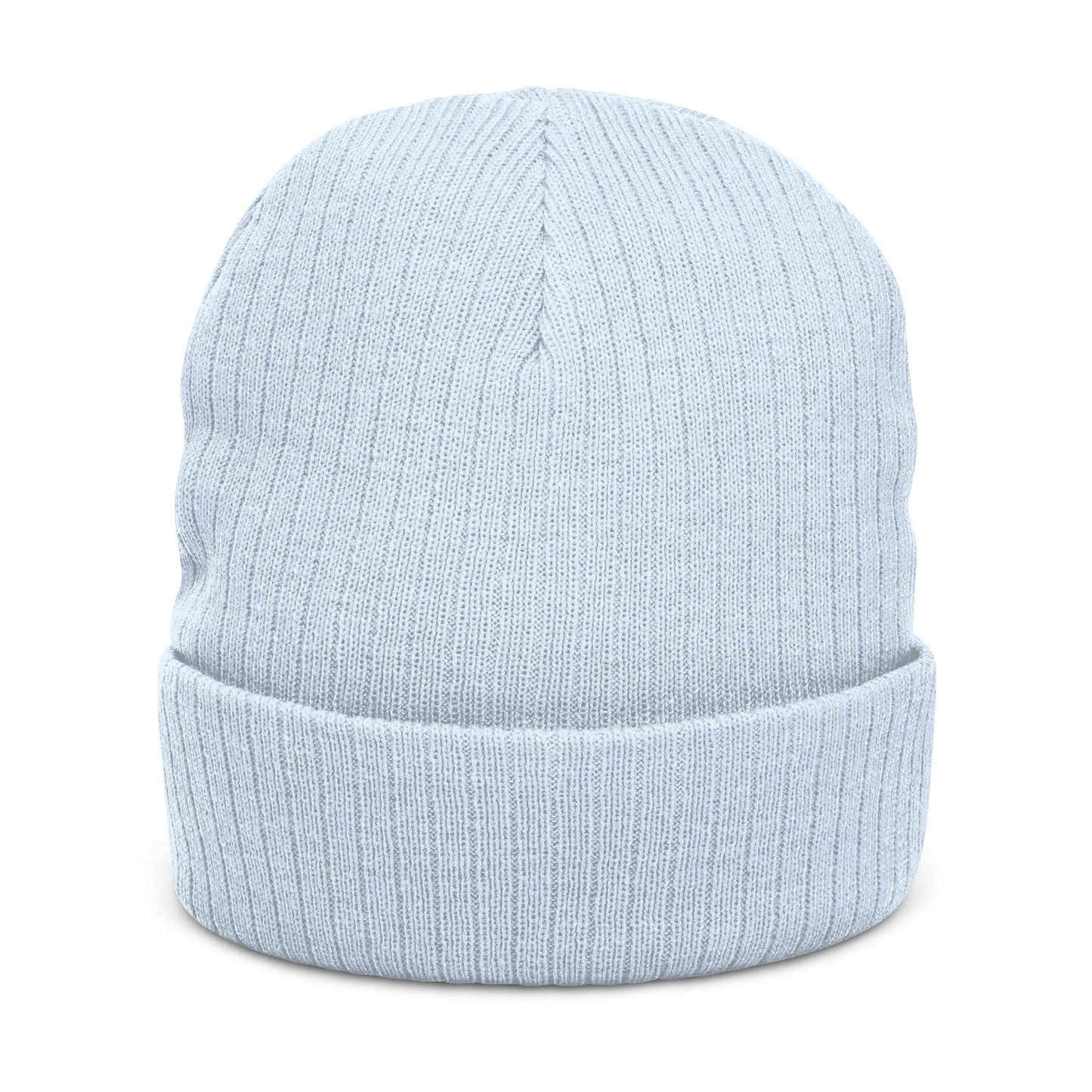 Jhora's Coffee Signature Embroidered Ribbed Beanie