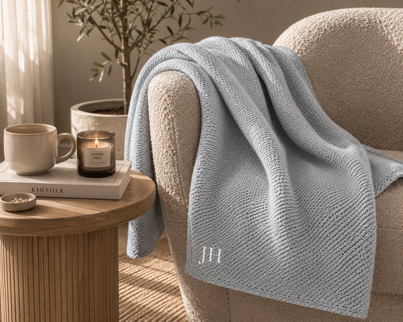 Personalized Embroidered Plush Throw Blanket