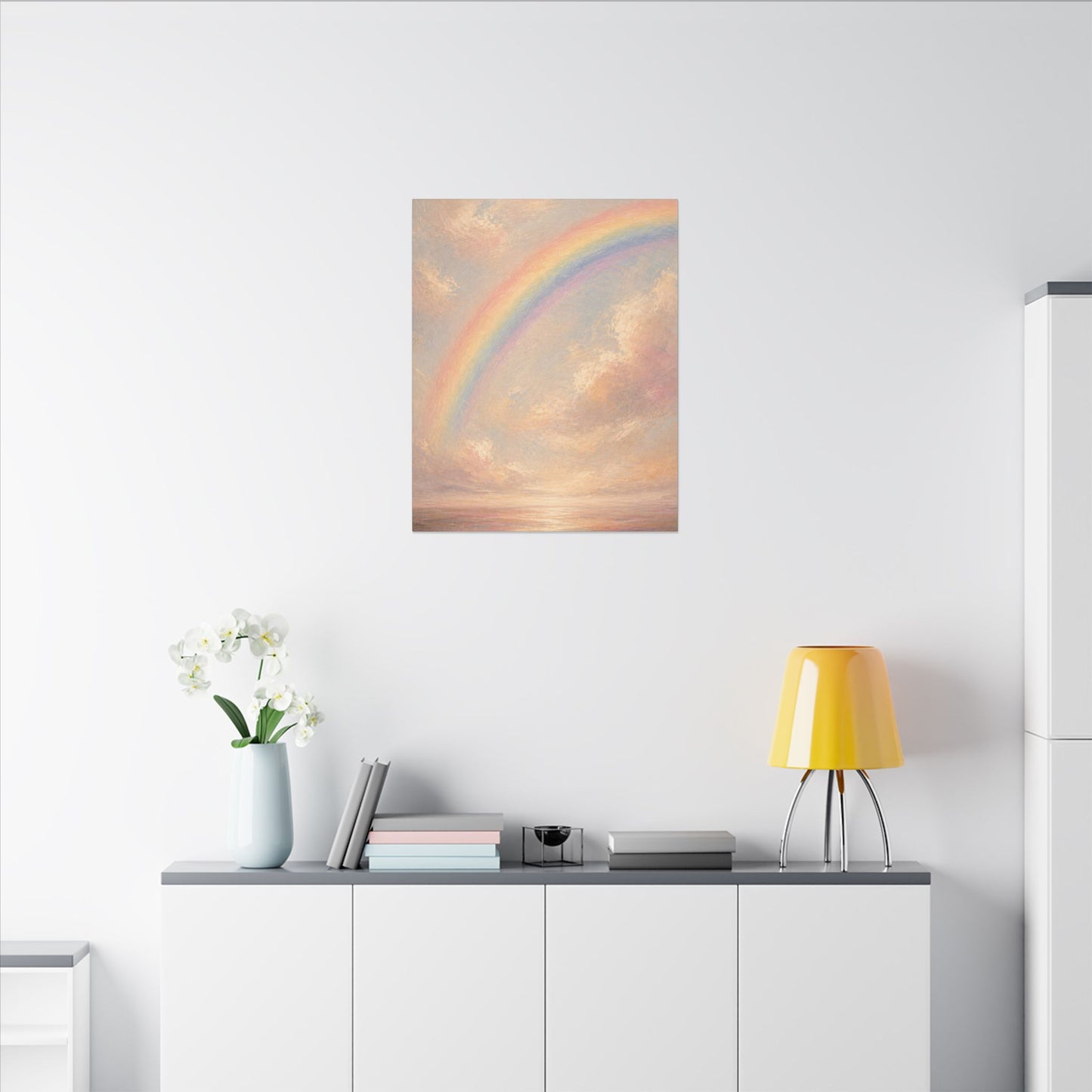 Rainbow Horizon Canvas Print — Matte Stretched Canvas