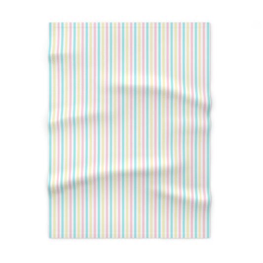 Cotton Candy Rainbow Soft Fleece Baby Blanket