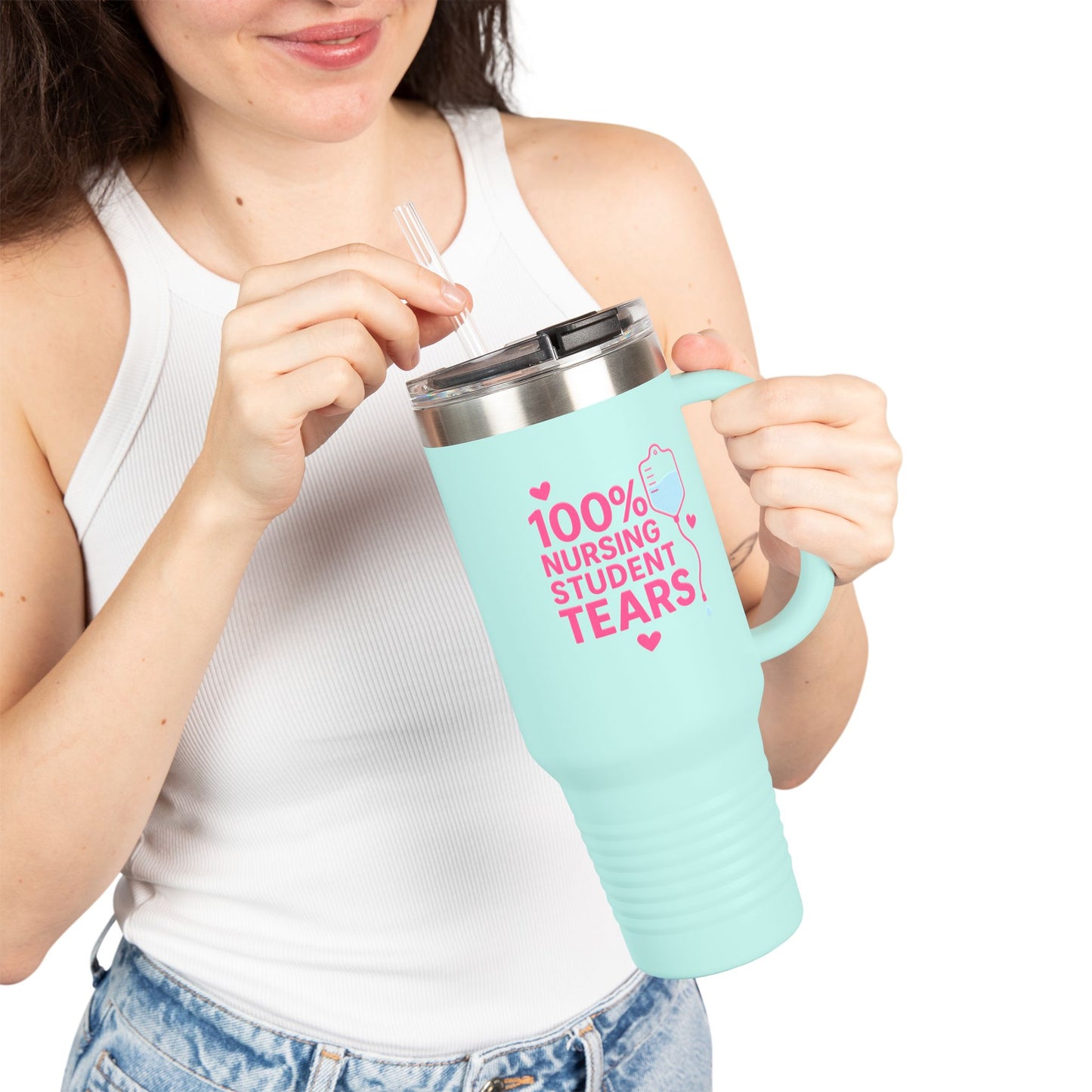 Nursing Student Tears Insulated Travel Mug, 40oz