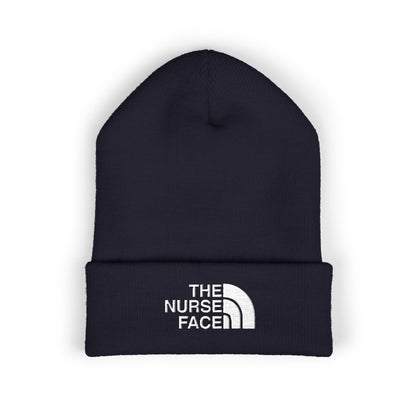 The Nurse Face Embroidered Classic Cuffed Beanie