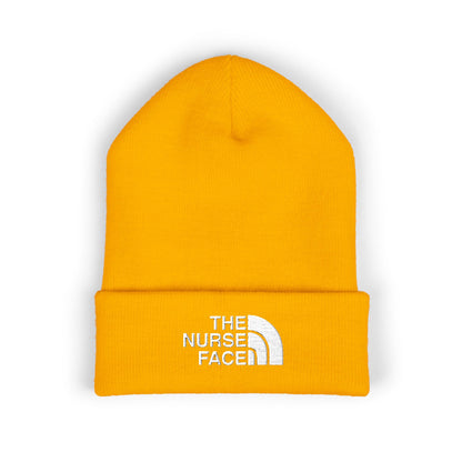 The Nurse Face Embroidered Classic Cuffed Beanie