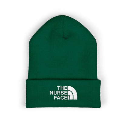 The Nurse Face Embroidered Classic Cuffed Beanie