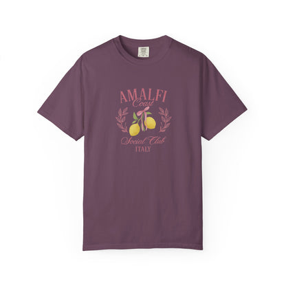 Amalfi Coast Social Club Pink Oversized T-shirt