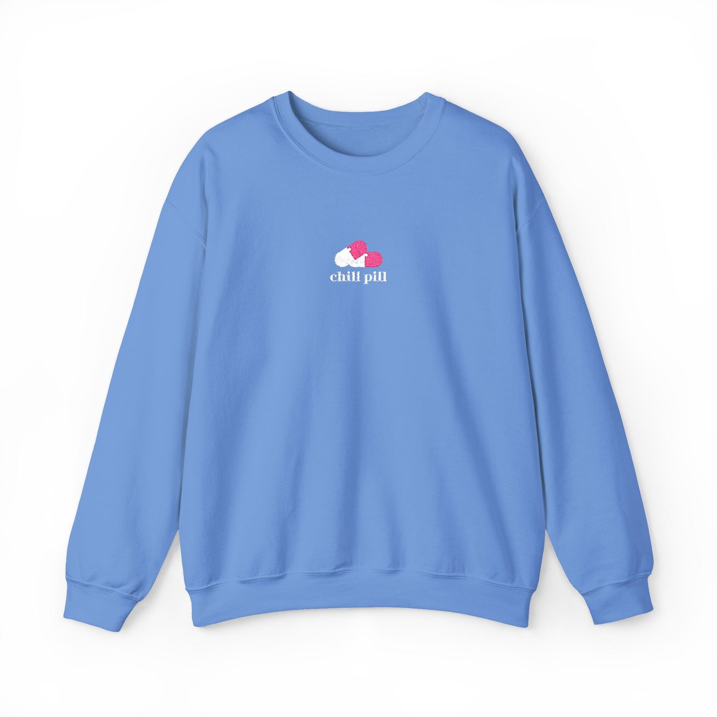 Chill Pill Embroidered Crewneck Sweatshirt
