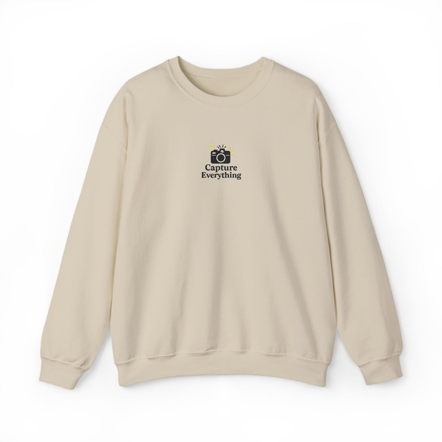 Capture Everything Embroidered Crewneck Sweatshirt
