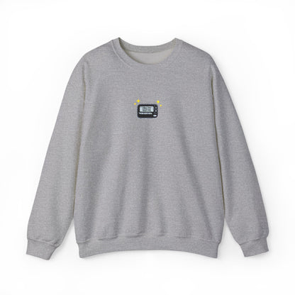 Call Me Beep Me Pager Embroidered Crewneck Sweatshirt
