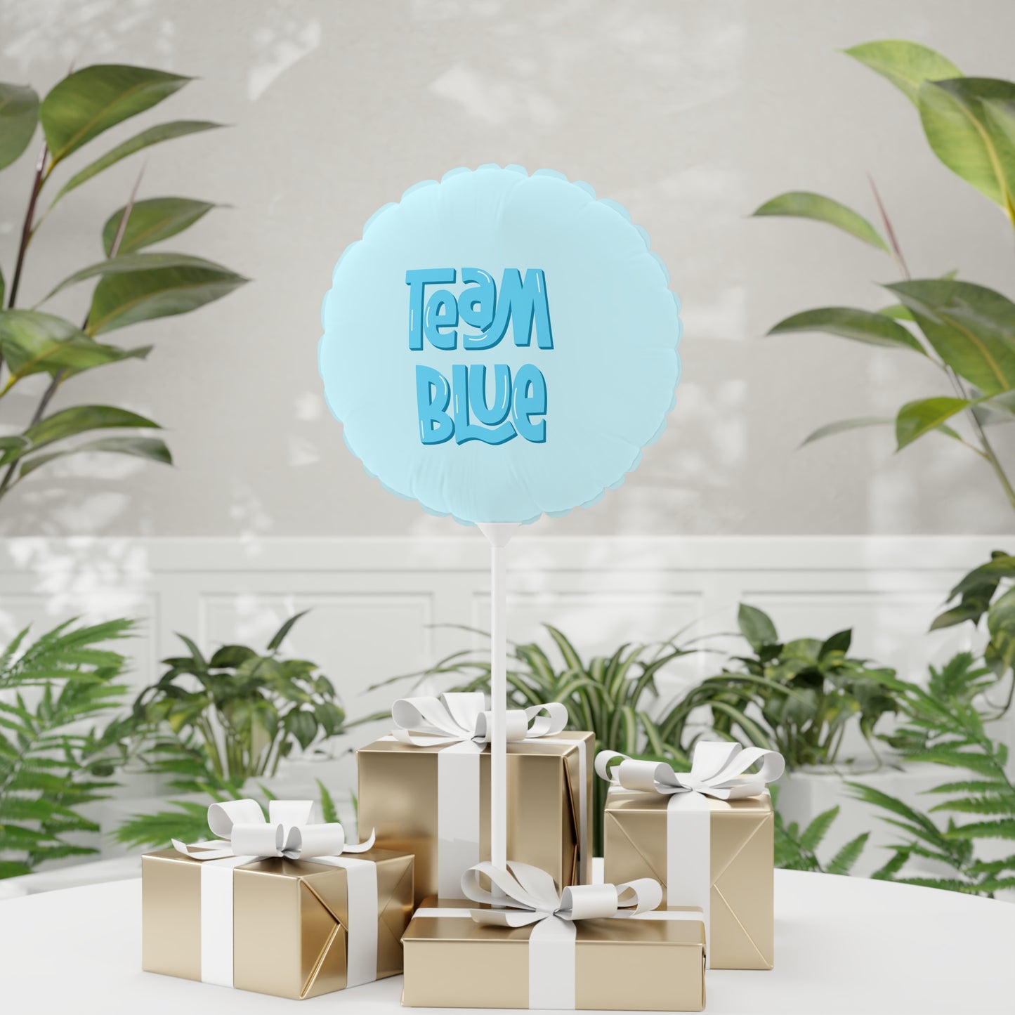 Team Blue Gender Reveal 11" Balloon