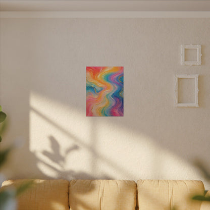 Rainbow Wave — Matte Canvas Wall Art