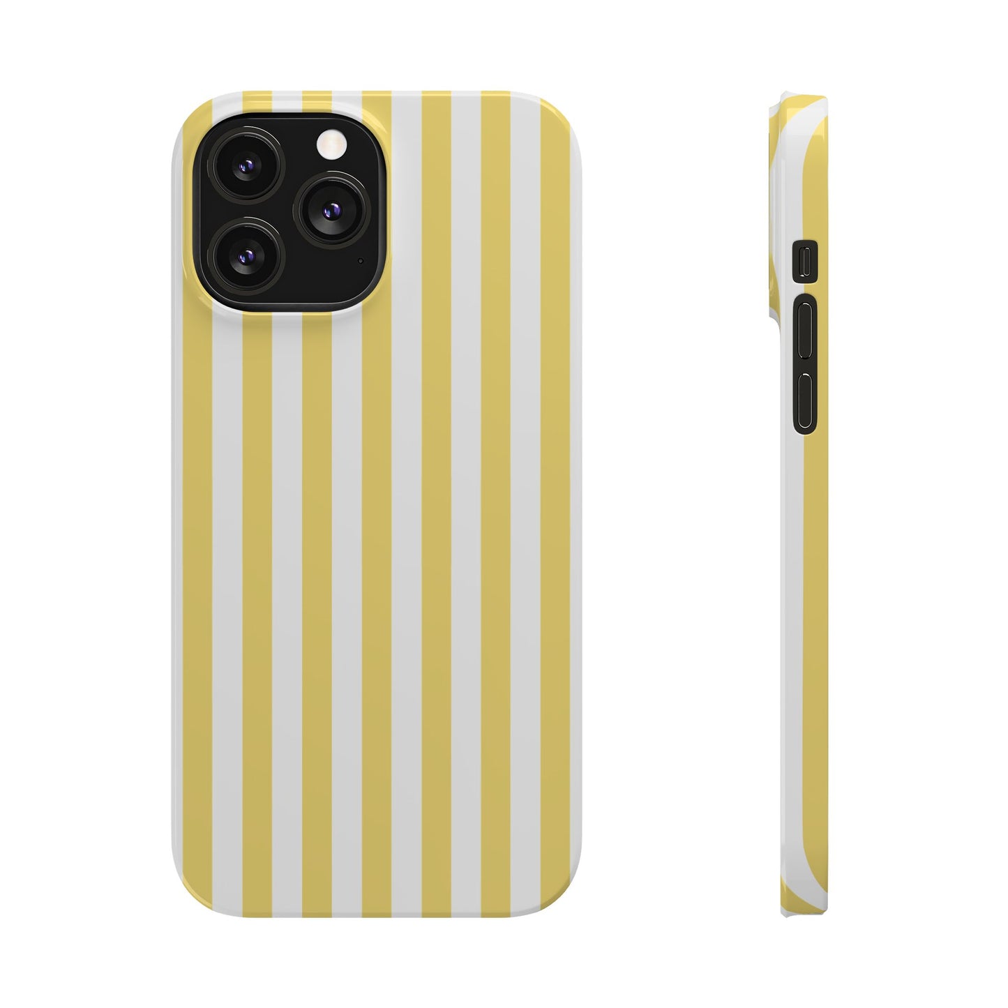 Yellow Striped Summer Slim iPhone Case