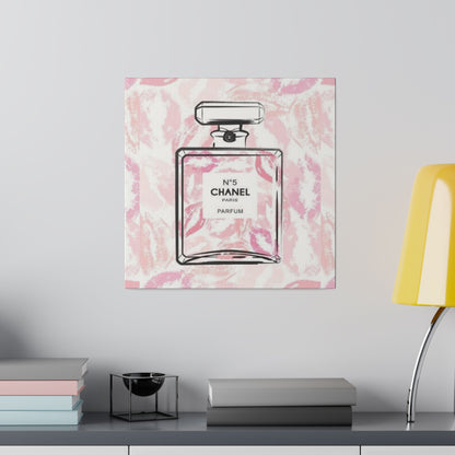 Luxury Fragrance Kisses Matte Canvas, Stretched