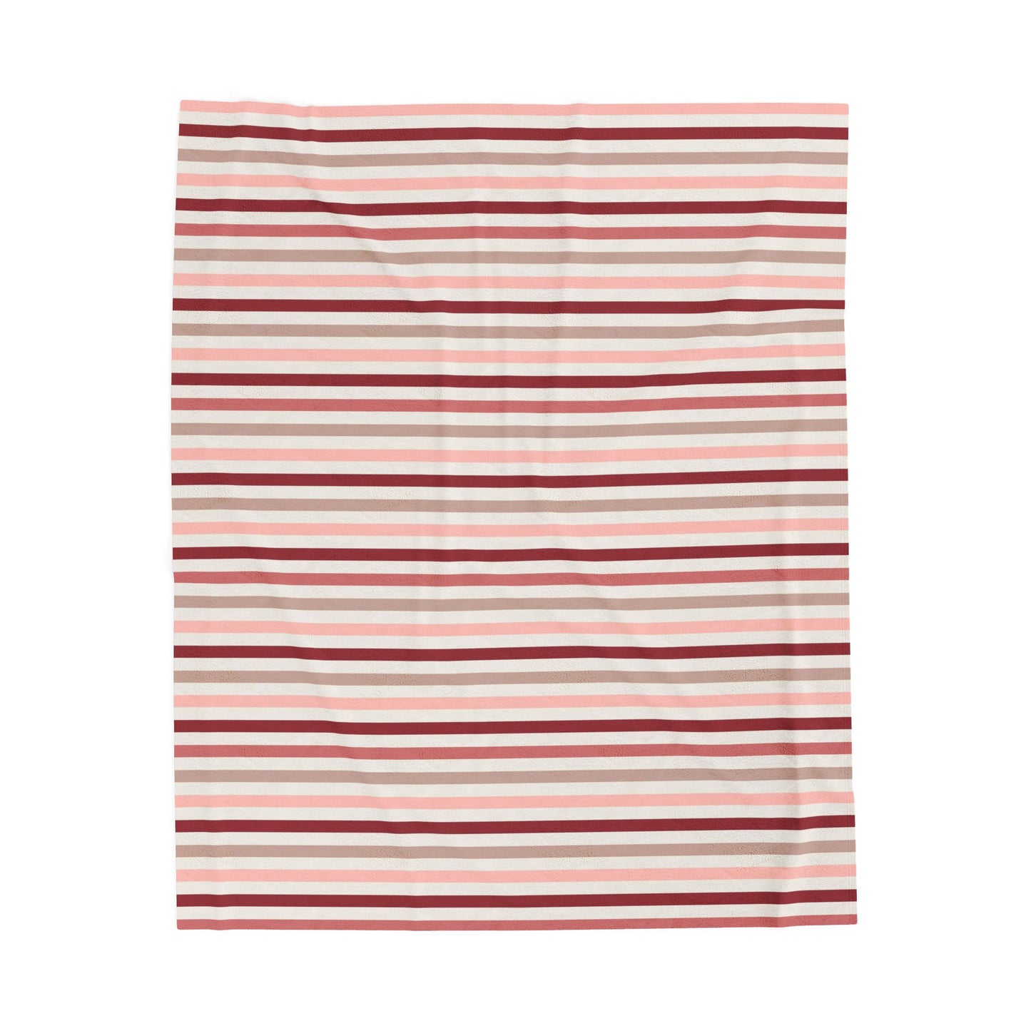 Love Stripes Velveteen Plush Blanket