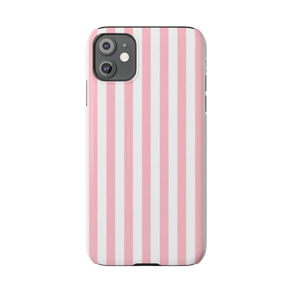 Pink Striped Summer Slim iPhone Case