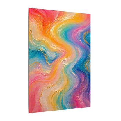 Rainbow Wave — Matte Canvas Wall Art