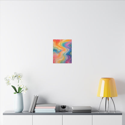 Rainbow Wave — Matte Canvas Wall Art