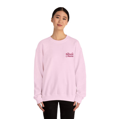 The Remote Nurse Embroidered Crewneck Sweatshirt