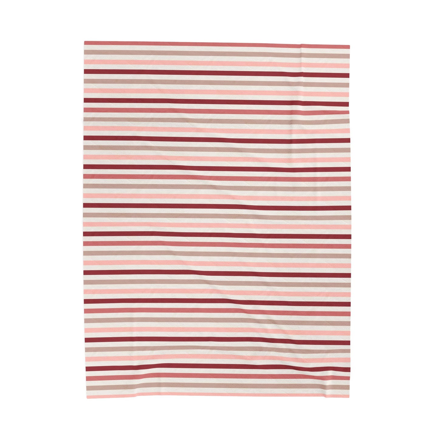 Love Stripes Velveteen Plush Blanket