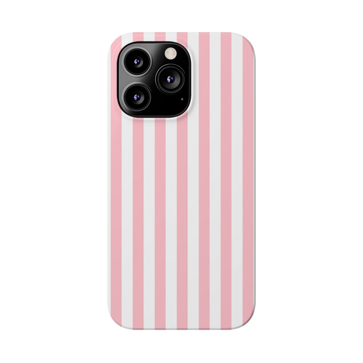 Pink Striped Summer Slim iPhone Case