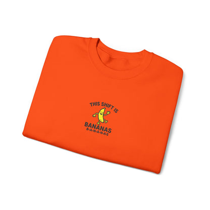 This Shift is Bananas Dancing Embroidered Crewneck Sweatshirt