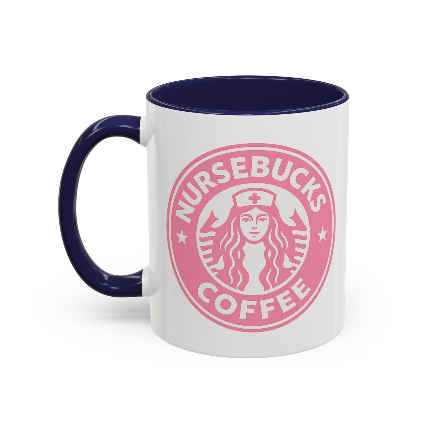 Nursebucks Coffee Pink Accent Mug (11, 15 oz)