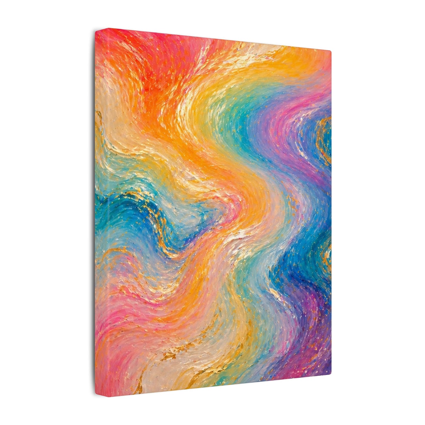 Rainbow Wave — Matte Canvas Wall Art