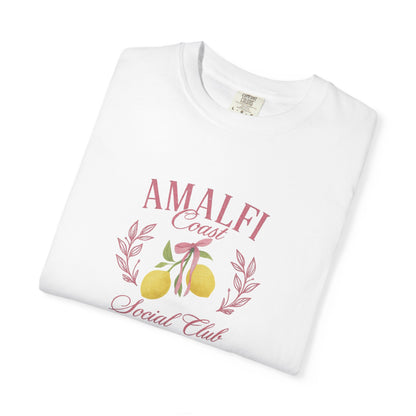 Amalfi Coast Social Club Pink Oversized T-shirt