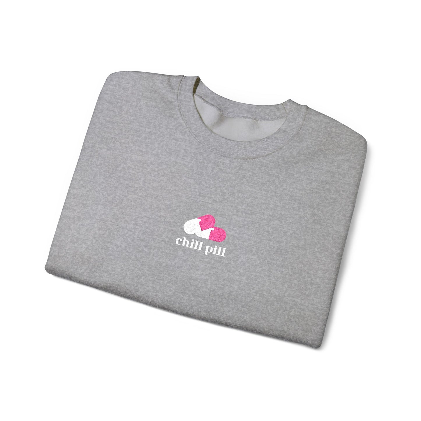 Chill Pill Embroidered Crewneck Sweatshirt