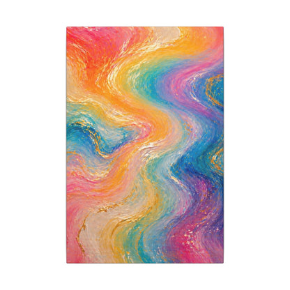 Rainbow Wave — Matte Canvas Wall Art