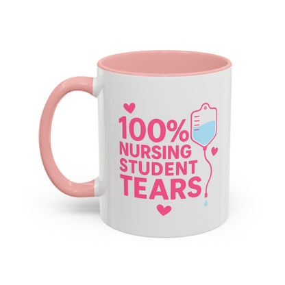Nursing Student Tears Accent Mug
