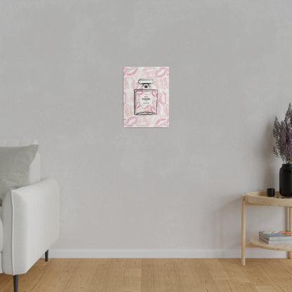 Luxury Fragrance Kisses Matte Canvas, Stretched