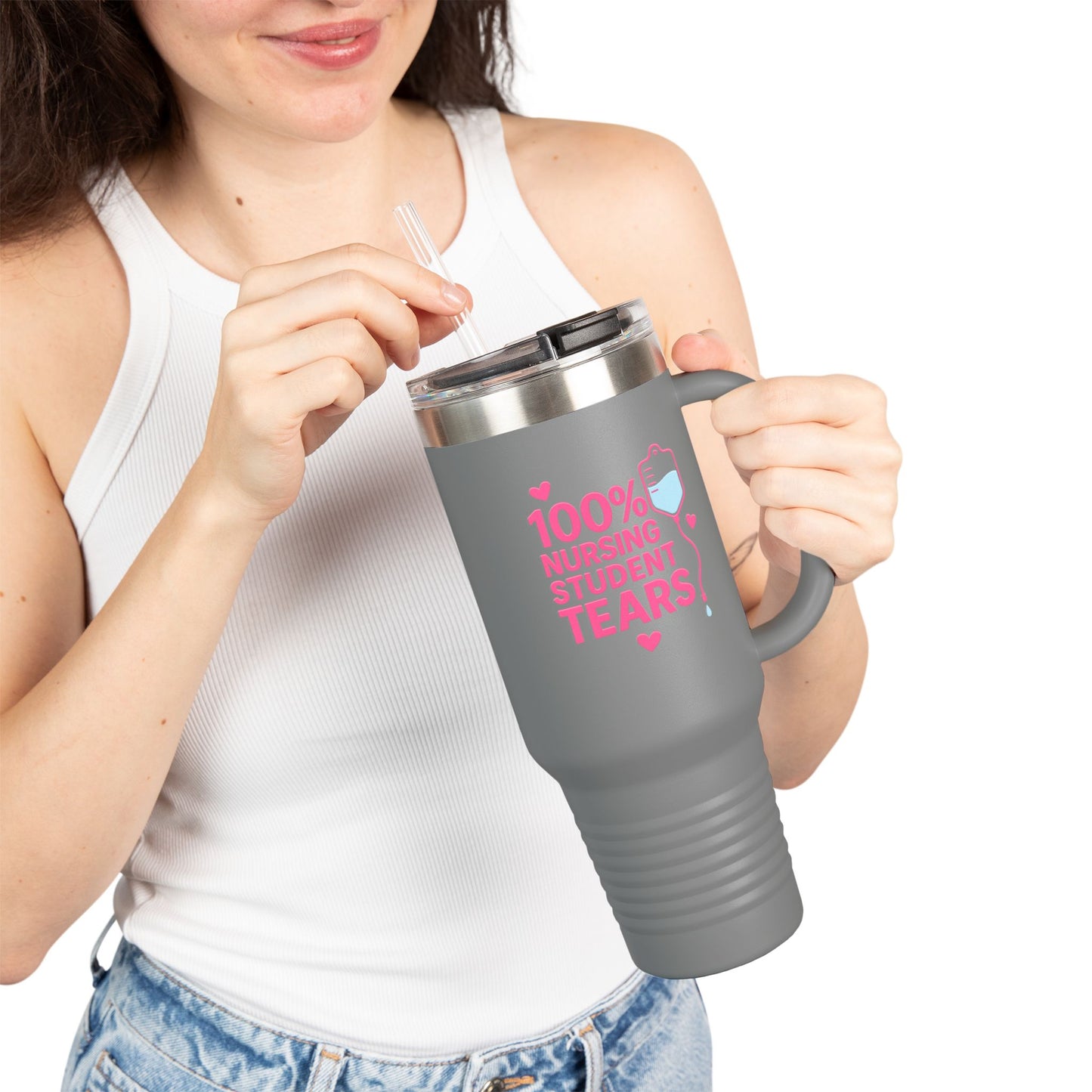 Nursing Student Tears Insulated Travel Mug, 40oz