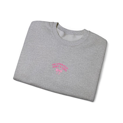 I'm Literally Just a Girl Embroidered Crewneck Sweatshirt