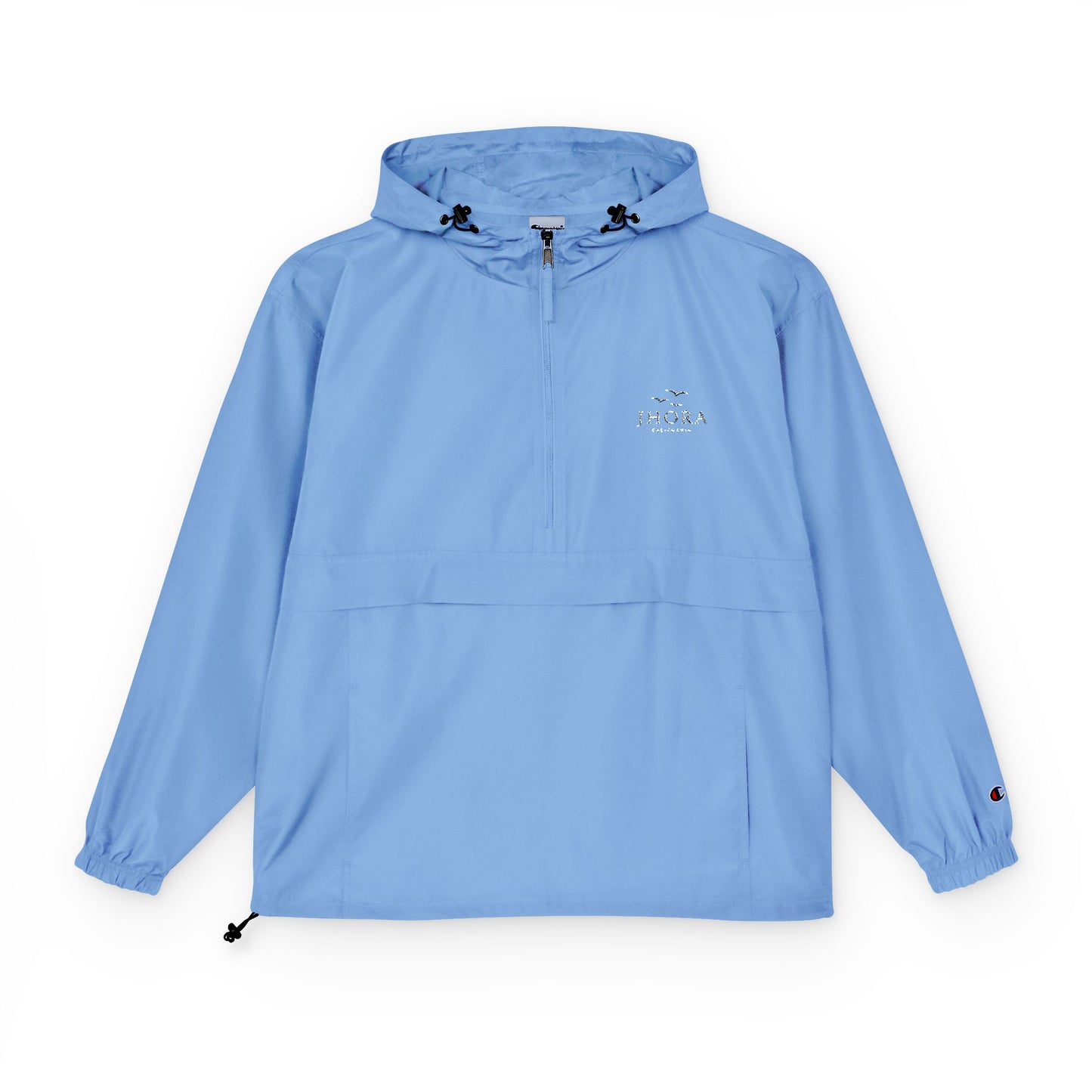 Jhora California Personalized Embroidered Packable Anorak Windbreaker Jacket
