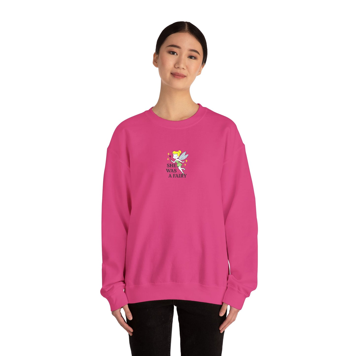 She Was a Fairy Embroidered Crewneck Sweatshirt