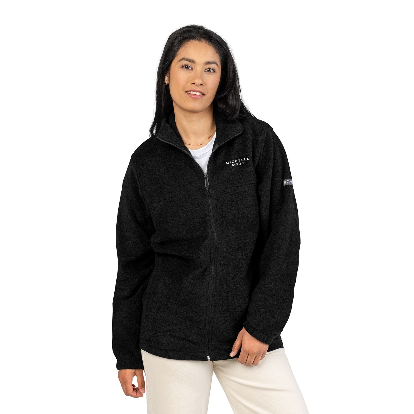 Personalized Embroidered RN Columbia Fleece Jacket