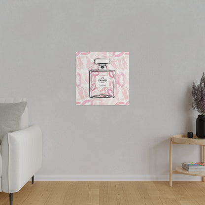 Luxury Fragrance Kisses Matte Canvas, Stretched