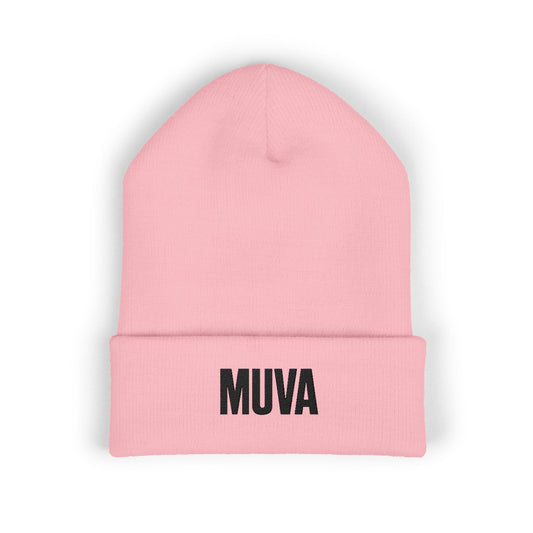 MUVA Embroidered Classic Cuffed Beanie