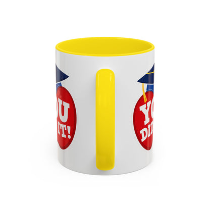 You Did It! Graduation Apple Accent Coffee Mug (11/15oz)