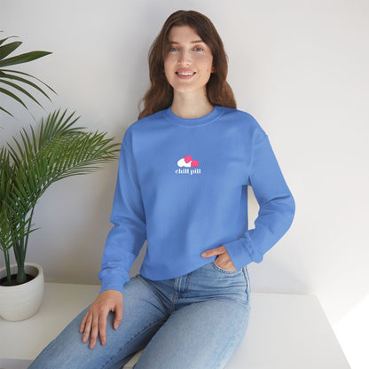 Chill Pill Embroidered Crewneck Sweatshirt