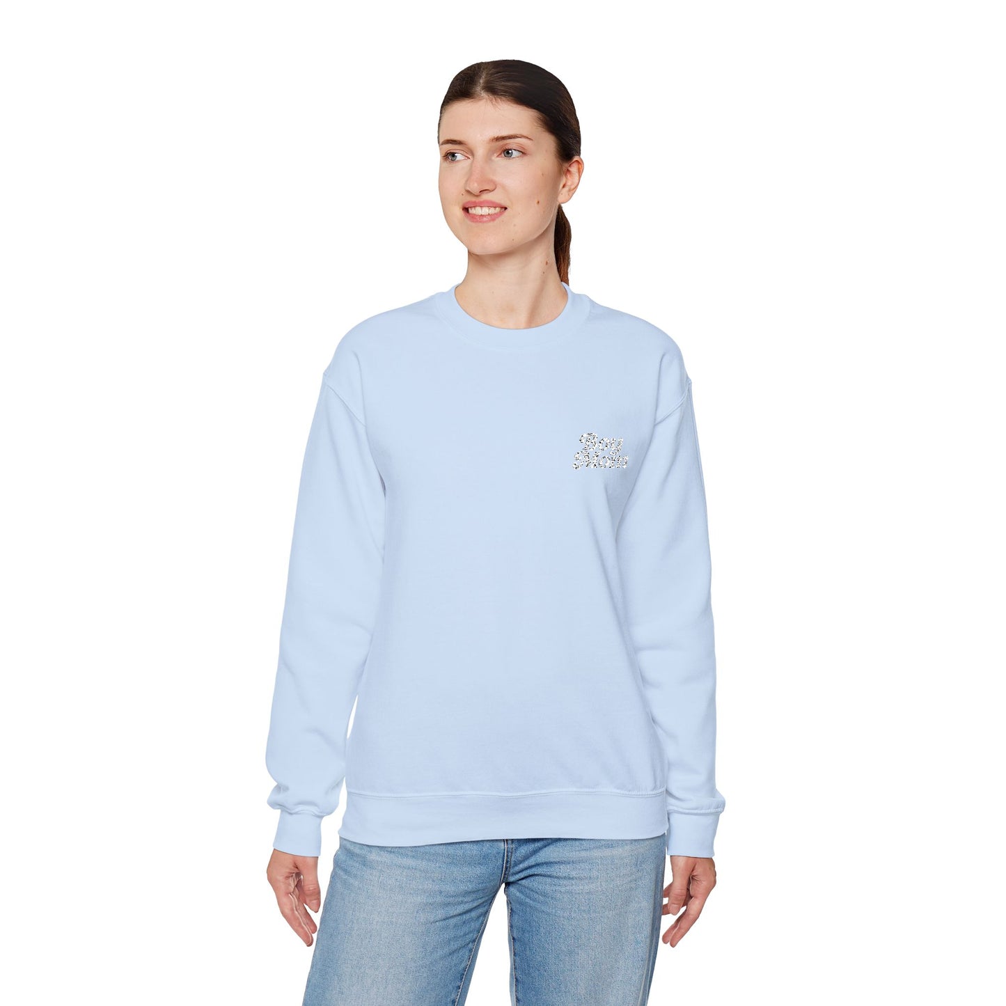 Boy Mom Retro Embroidered Crewneck Sweatshirt