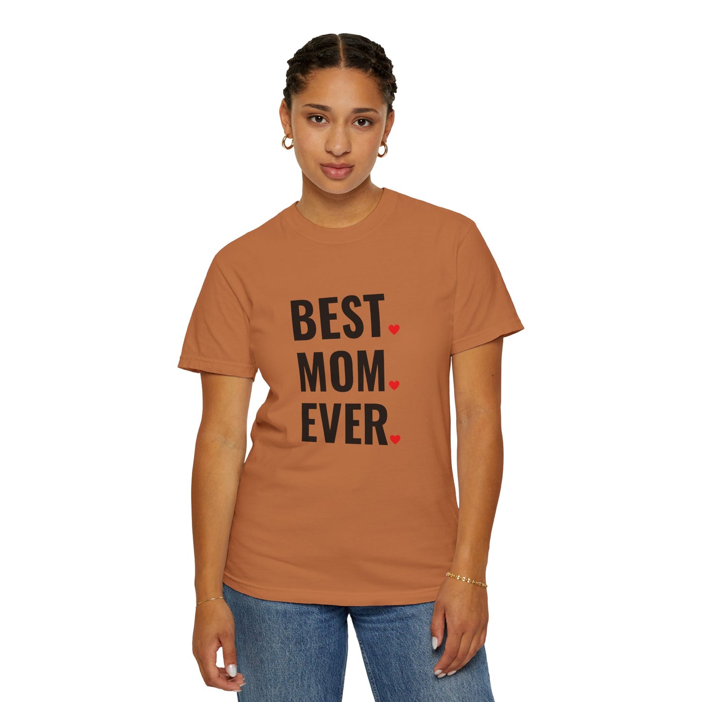 Best Mom Ever Hearts Oversized T-shirt