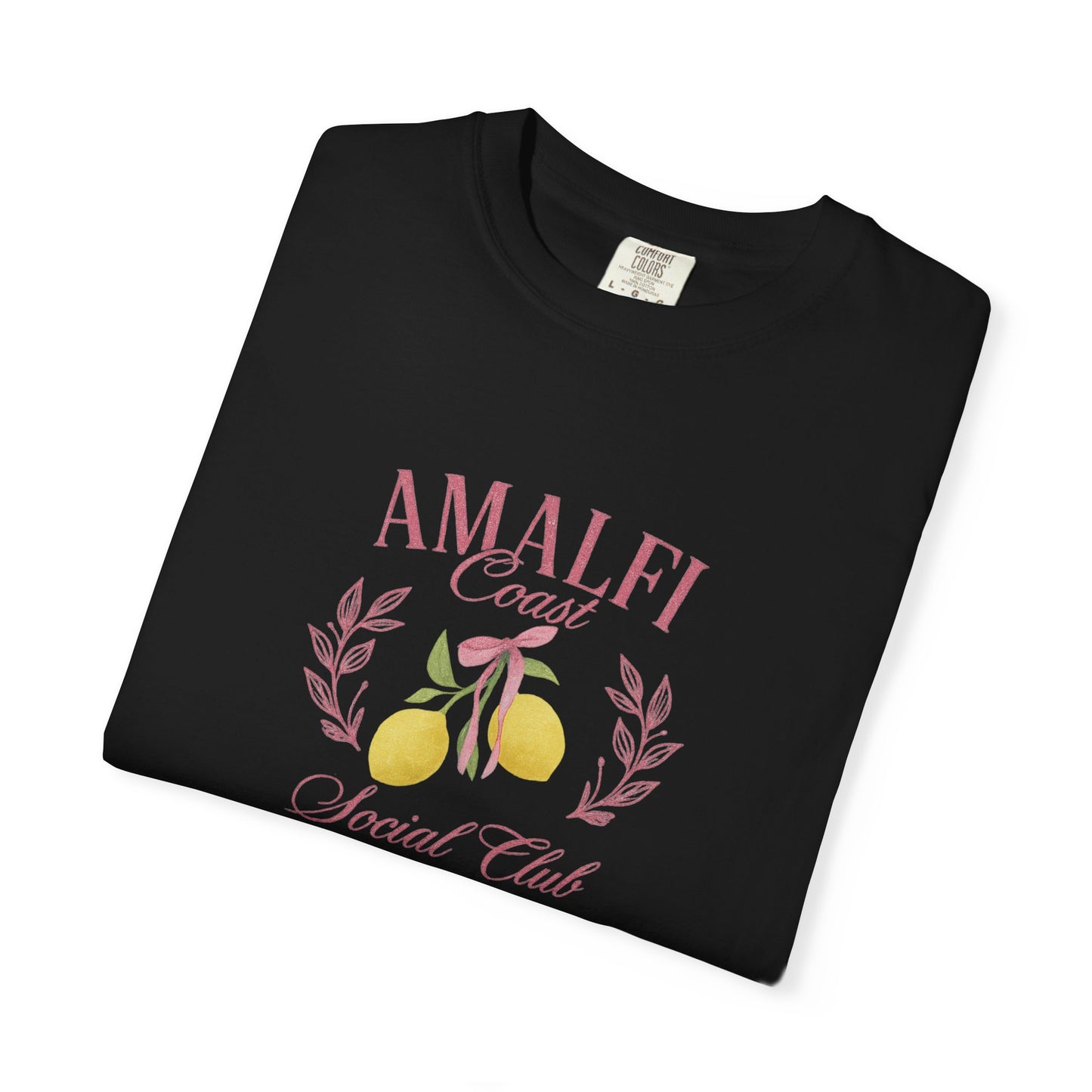Amalfi Coast Social Club Pink Oversized T-shirt
