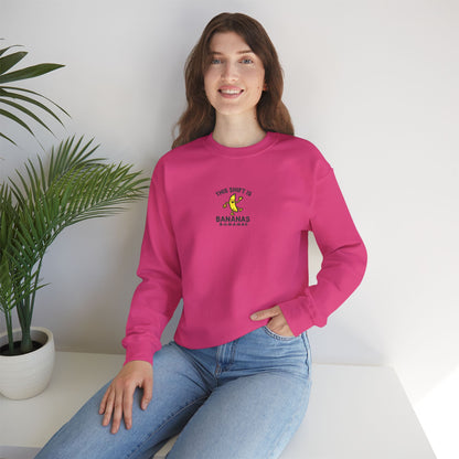 This Shift is Bananas Dancing Embroidered Crewneck Sweatshirt