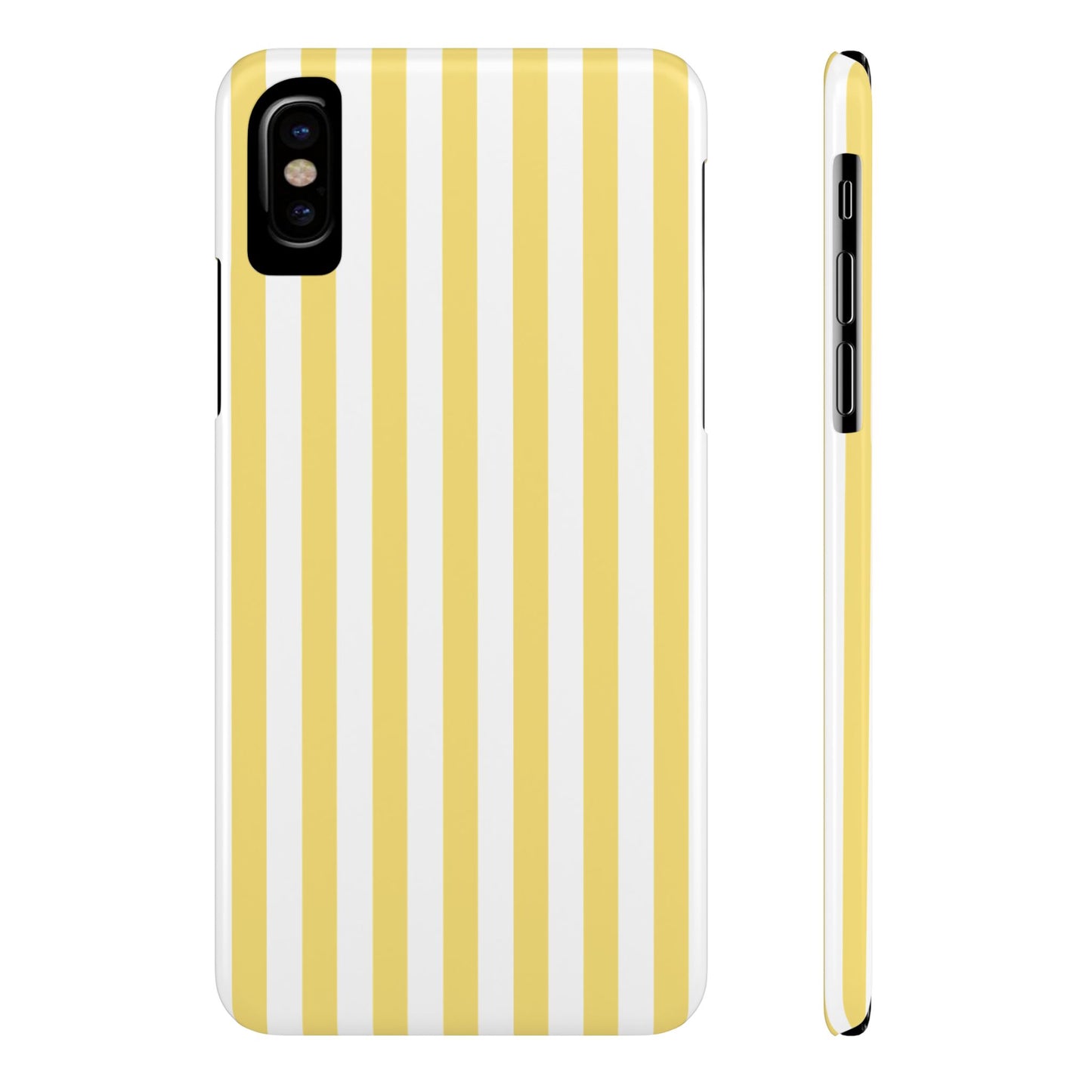 Yellow Striped Summer Slim iPhone Case