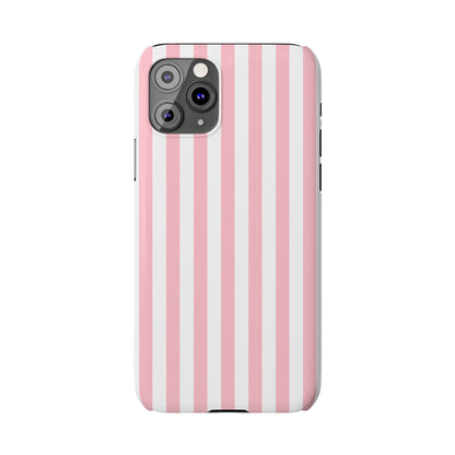 Pink Striped Summer Slim iPhone Case