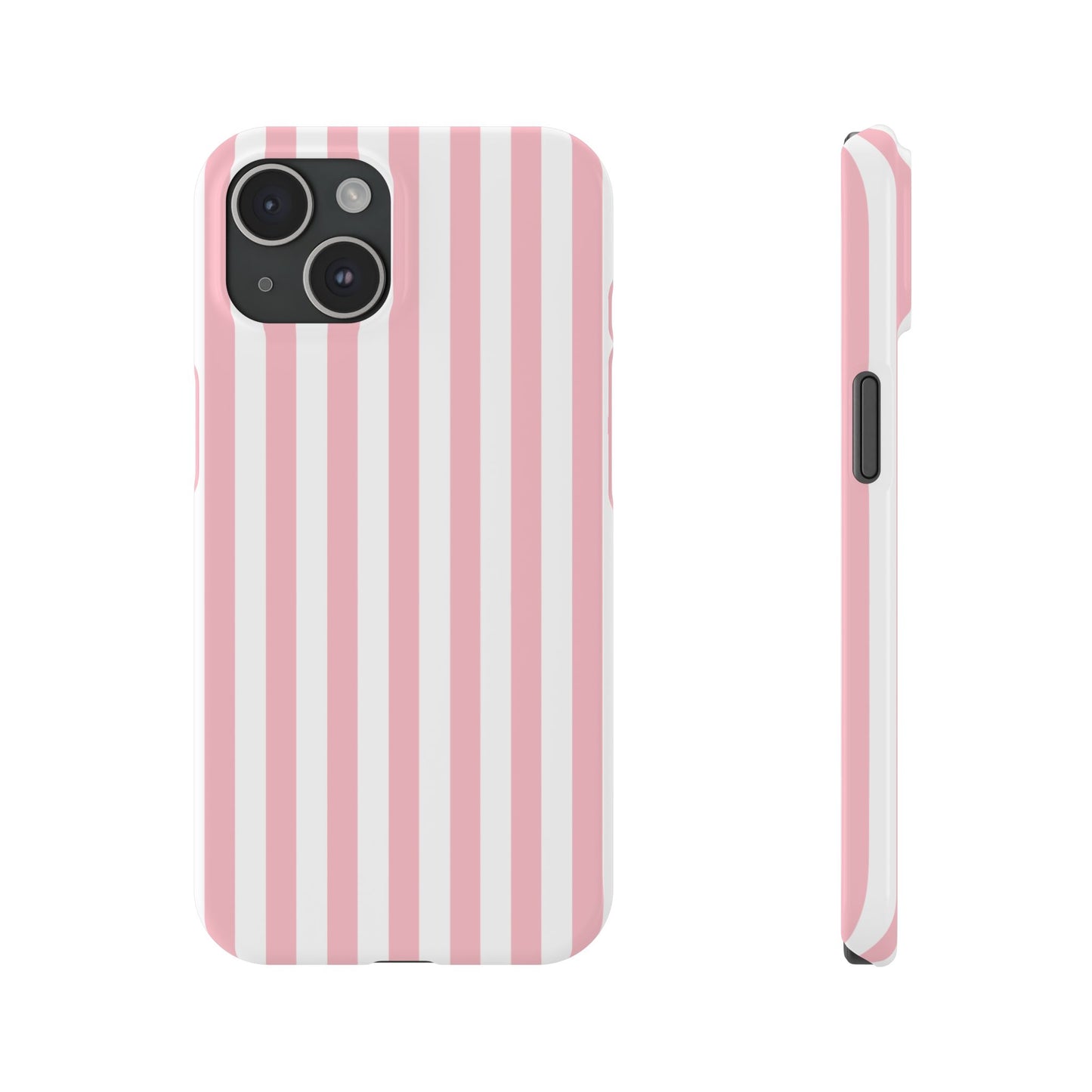Pink Striped Summer Slim iPhone Case