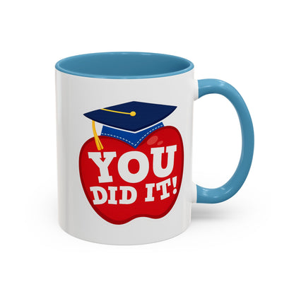 You Did It! Graduation Apple Accent Coffee Mug (11/15oz)
