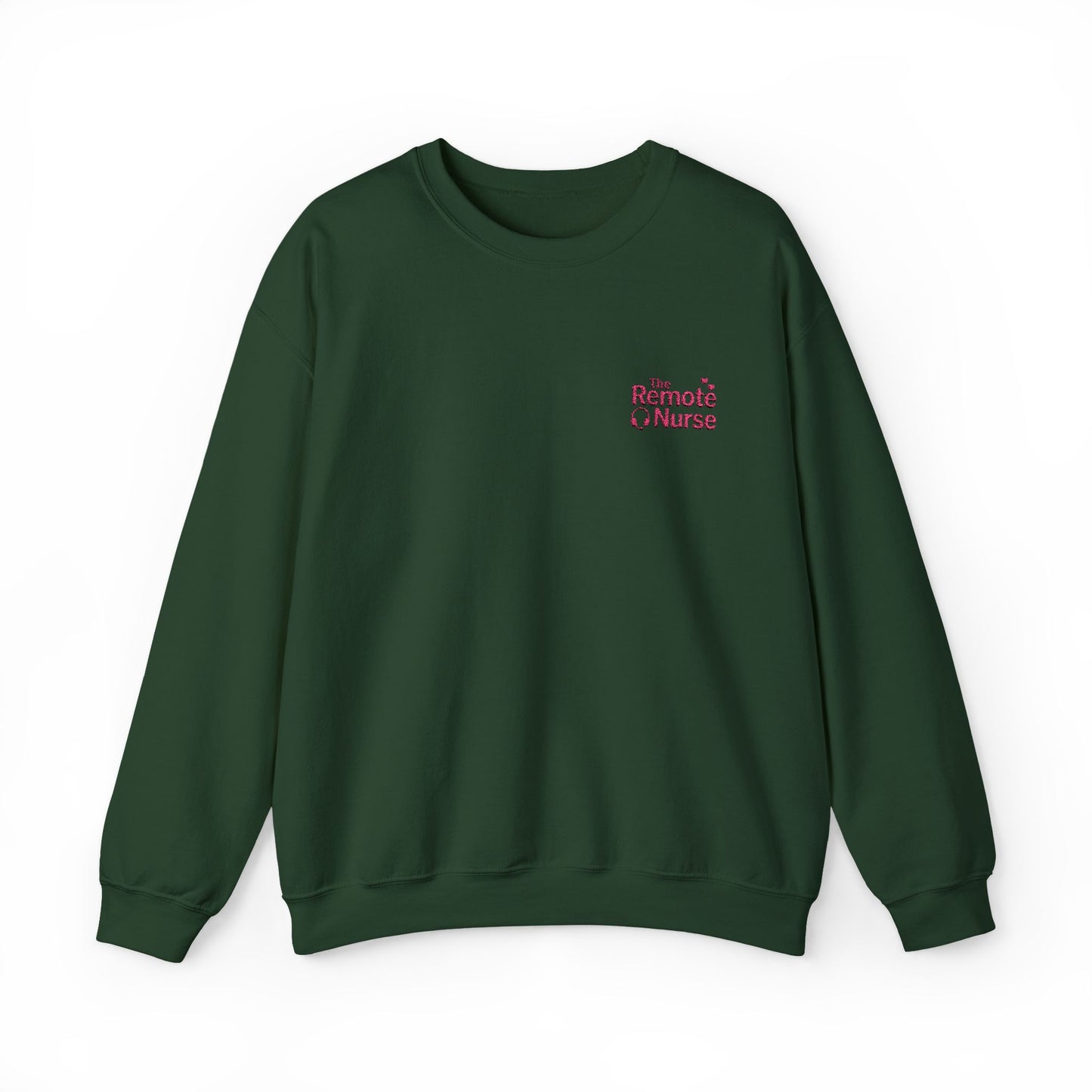 The Remote Nurse Embroidered Crewneck Sweatshirt