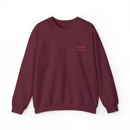 The Remote Nurse Embroidered Crewneck Sweatshirt